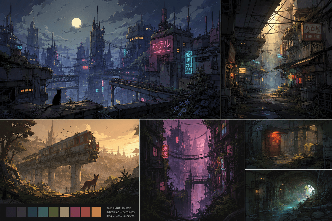 Concept art — the dying city